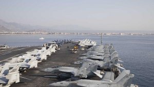 Dünyanın en büyük uçak gemisi USS Gerald R. Ford, Antalya'da