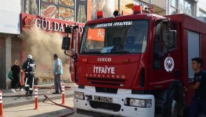 Pidecide çıkan yangın büyümeden söndürüldü