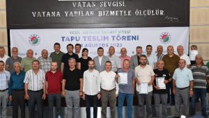 Yeşil Antalya Sanayi Sitesi'nde tapu sevinci
