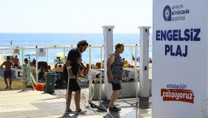 Engelsiz Plaj turistlerin de gözdesi