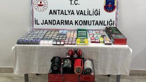 Jandarmadan kaçak sigara baskını