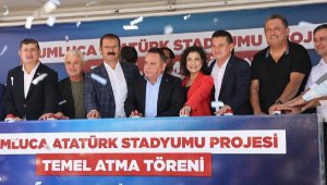 Kumluca Atatürk Stadyumu'nun temeli törenle atıldı