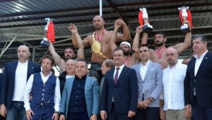 Tarihi Elmalı Yağlı Güreşleri'nde başpehlivan Ali Gürbüz oldu