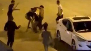 Yabancı uyrukluların tekme ve sopalı kavgası