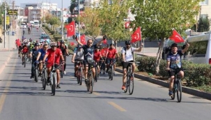 29 kilometrelik bisiklet turunu tamamladı