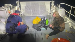 Deniz skuteri ile Kaş'tan Meis'e geçmeye çalışırken yakalandı