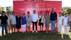 Manavgat'ta Cumhuriyet konulu Taş Heykel Sempozyumu başladı