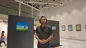 'Çoban ressam'ın sergisi, Antalya'da