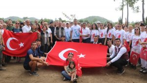 Kemer'de 100'üncü yıl ormanı için 1923 fidan dikildi
