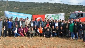 Korkuteli'de 6 bin fidan toprakla buluştu