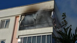 Serik'te ev yangını