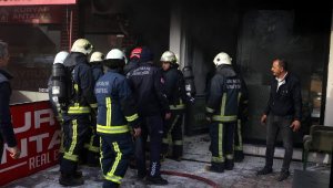 Bisiklet tamirhanesinde yangın