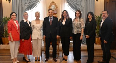 Antalya Valisi Hulusi Şahin'e ziyaret