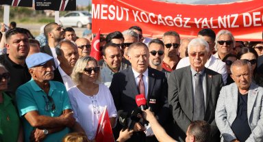 Kocagöz için toplanan partililerin cezaevine yürüyüşüne jandarma engeli