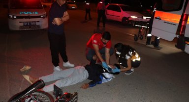 Arkadaşların motosiklet yarışı kazayla bitti