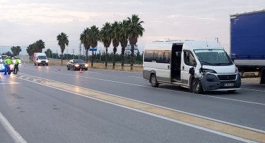Kamyonetin çarptığı baba öldü, oğlu yaralı