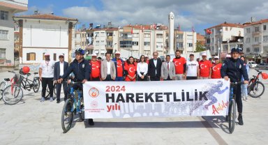 Korkuteli'de bisiklet turu