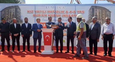 Kumluca'da Kuran kursu binasının temeli atıldı