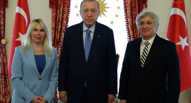 Özkan çifti, Cumhurbaşkanı Erdoğan'la görüştü