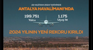 Antalya Havalimanı'nda yılın en yüksek yolcu sayısına ulaşıldı