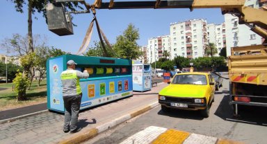 Kepez'de 'Mobil Atık Getirme Merkezleri' yenilendi