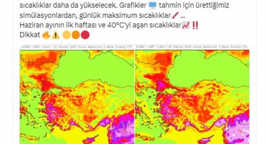 Sıcaklıklar 40 dereceyi aşıyor