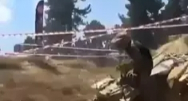 Off-road yarışında korkutan kaza