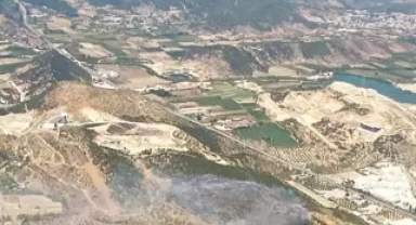 Muğla'da makilik yangını