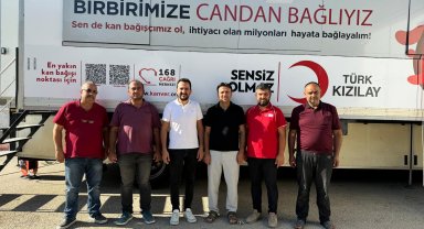 Sanayi esnafı kan bağışı yaptı