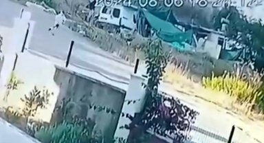 Bağlı olduğu zinciri kıran köpek, kendisine taş atan çocuğa saldırı