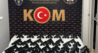 61 ruhsatsız tabanca ele geçirildi