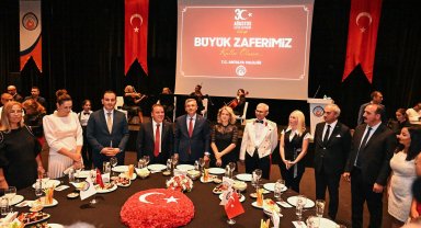 Antalya protokolü resepsiyonda buluştu