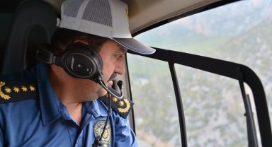Emniyet Müdürü Arslan, trafiği havadan inceledi