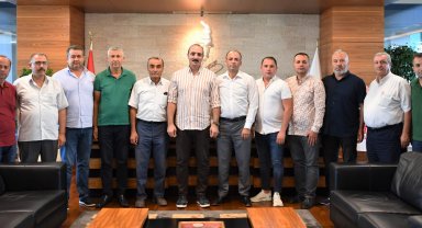 HES projesine karşı birlik olan muhtarlardan Başkan Kotan'a ziyaret