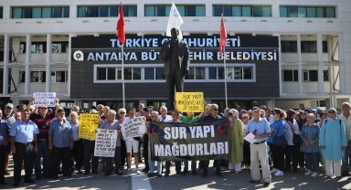 Kentsel dönüşüm mağdurlarından eylem