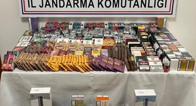Manavgat'ta kaçak tütün ve sigara operasyonu