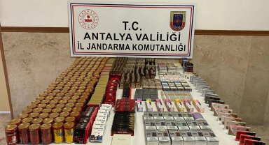 Manavgat'ta kaçak tütün ve sigara operasyonu