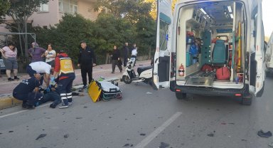Motosiklet sürücüsü kazada hayatını kaybetti
