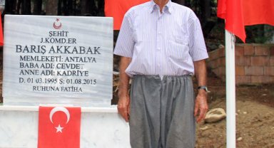 Şehidin dedesi yaşamını yitirdi