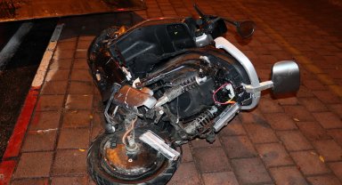 Alkollü sürücünün çarpıp kaçtığı motoksiklet sürücüsü ağır yaralandı