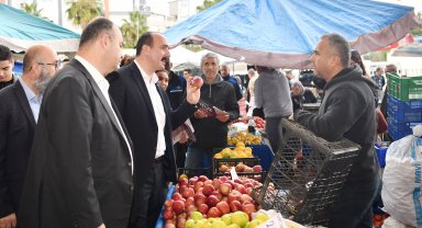 Başkan Kotan, pazar esnafıyla buluştu