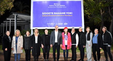 Konyaaltı Belediyesi'nden 'Şiddete bahane yok' mesajı