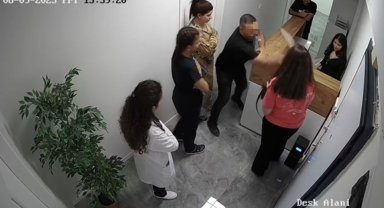 Sağlık çalışanlarını darbedip, hasta formlarını gasbettiler