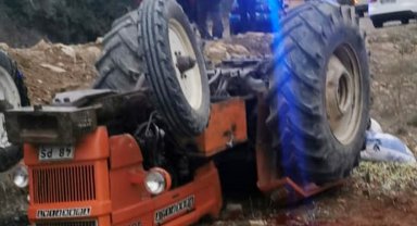 Traktör kazasında baba öldü, kızı yaralandı
