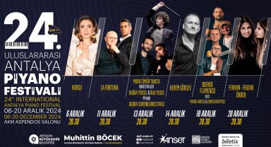 24. Uluslararası Antalya Piyano Festivali başlıyor