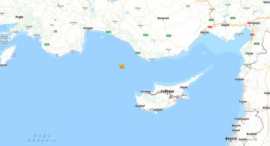 Akdeniz'de 4.6 büyüklüğünde deprem