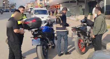 Antalya'da motosiklet denetimi