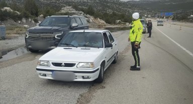Antalya'da trafik denetimi