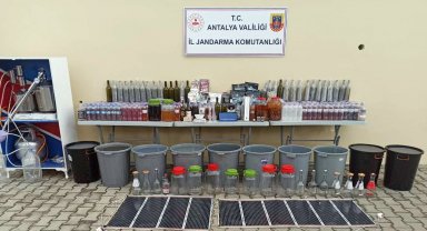 Jandarmadan 'sahte alkol' operasyonu