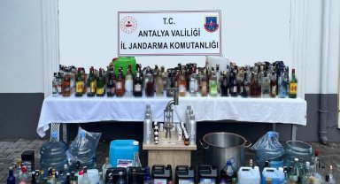 Manavgat'ta sahte alkol operasyonu
